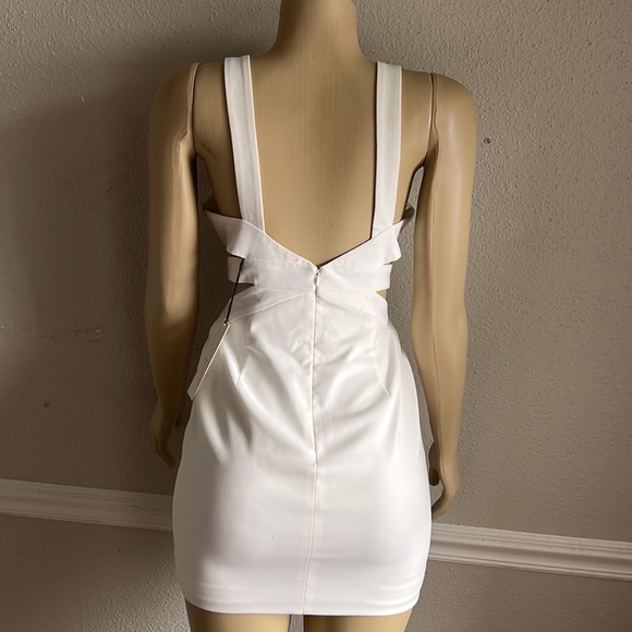 NWT Jay Godfrey Ortiz Cut Out Mini Dress in White sz 6 - Picture 5 of 11